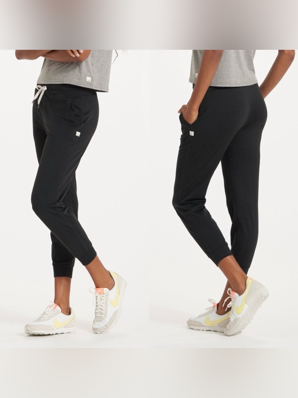 Vuori Performance Jogger in Black Heather Extra Small